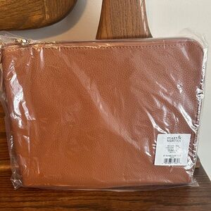 Mary & Martha Brown Leather Pouch